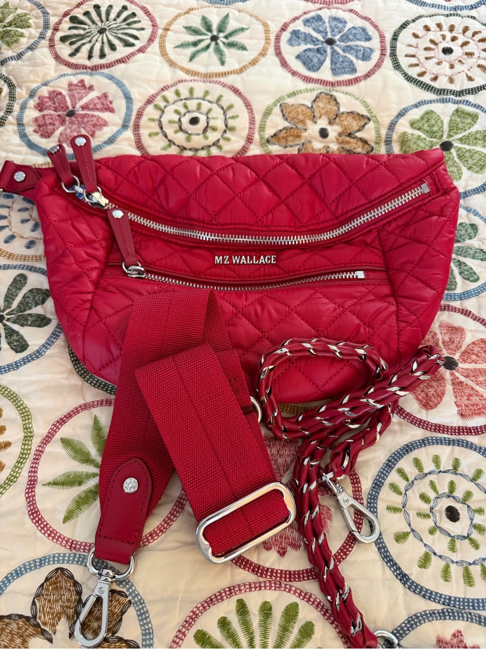 MZ Wallace Crosby red  sling